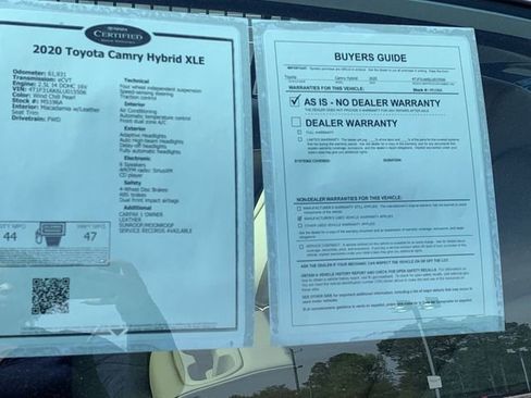 Certified 2020 Toyota Camry XLE w/ Driver Assist Package image 37