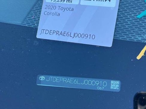 Certified 2020 Toyota Corolla LE FWD image 23