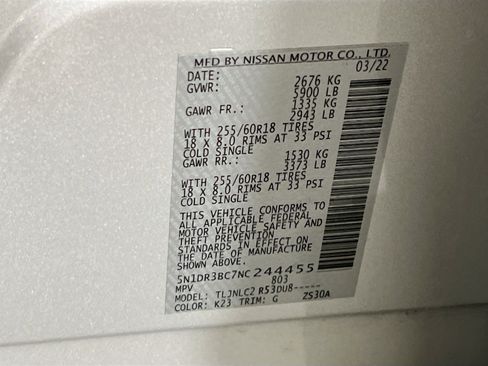 Used 2022 Nissan Pathfinder SV image 31