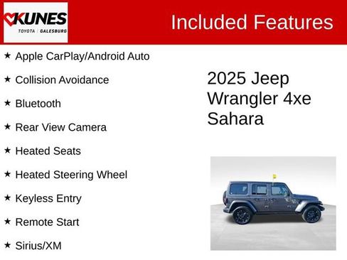 Used 2025 Jeep Wrangler Unlimited Sahara w/ Safety Group image 2