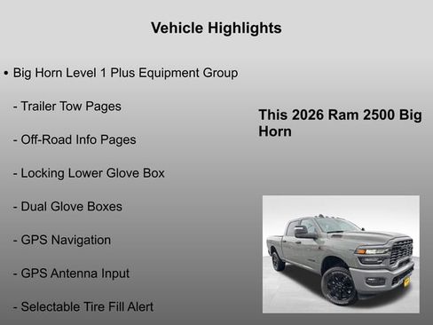 New 2026 RAM 2500 Big Horn image 10