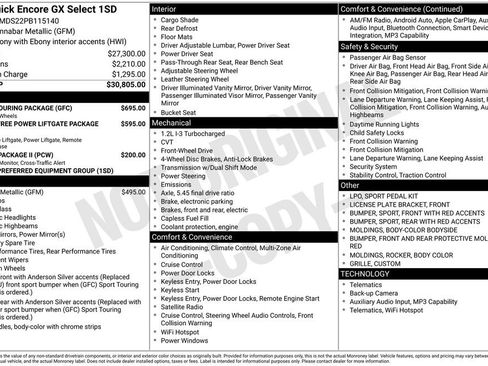 Used 2023 Buick Encore GX Select w/ Sport Touring Package image 7