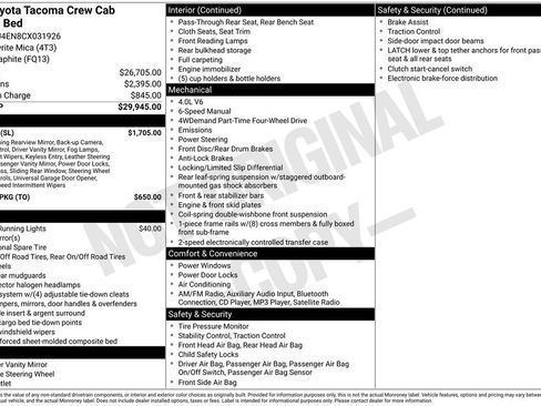 Used 2012 Toyota Tacoma Base w/ SR5 Pkg image 46