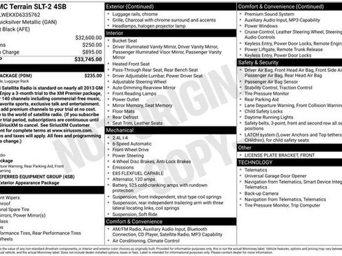 Used 2013 GMC Terrain SLT w/ Cargo Package FWD image 34