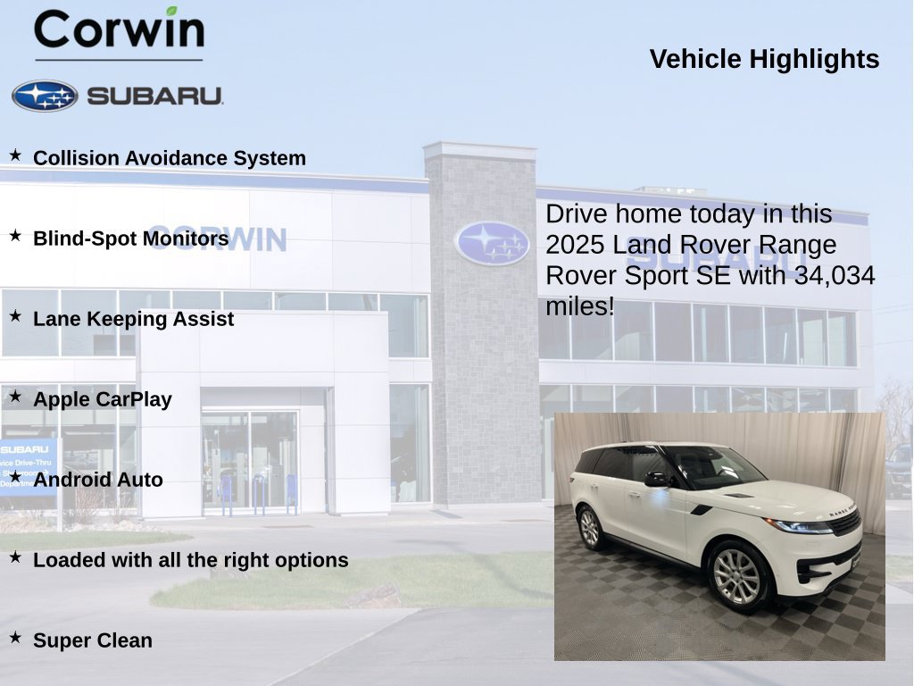 Used 2025 Land Rover Range Rover Sport SE AWD/4WD image 6