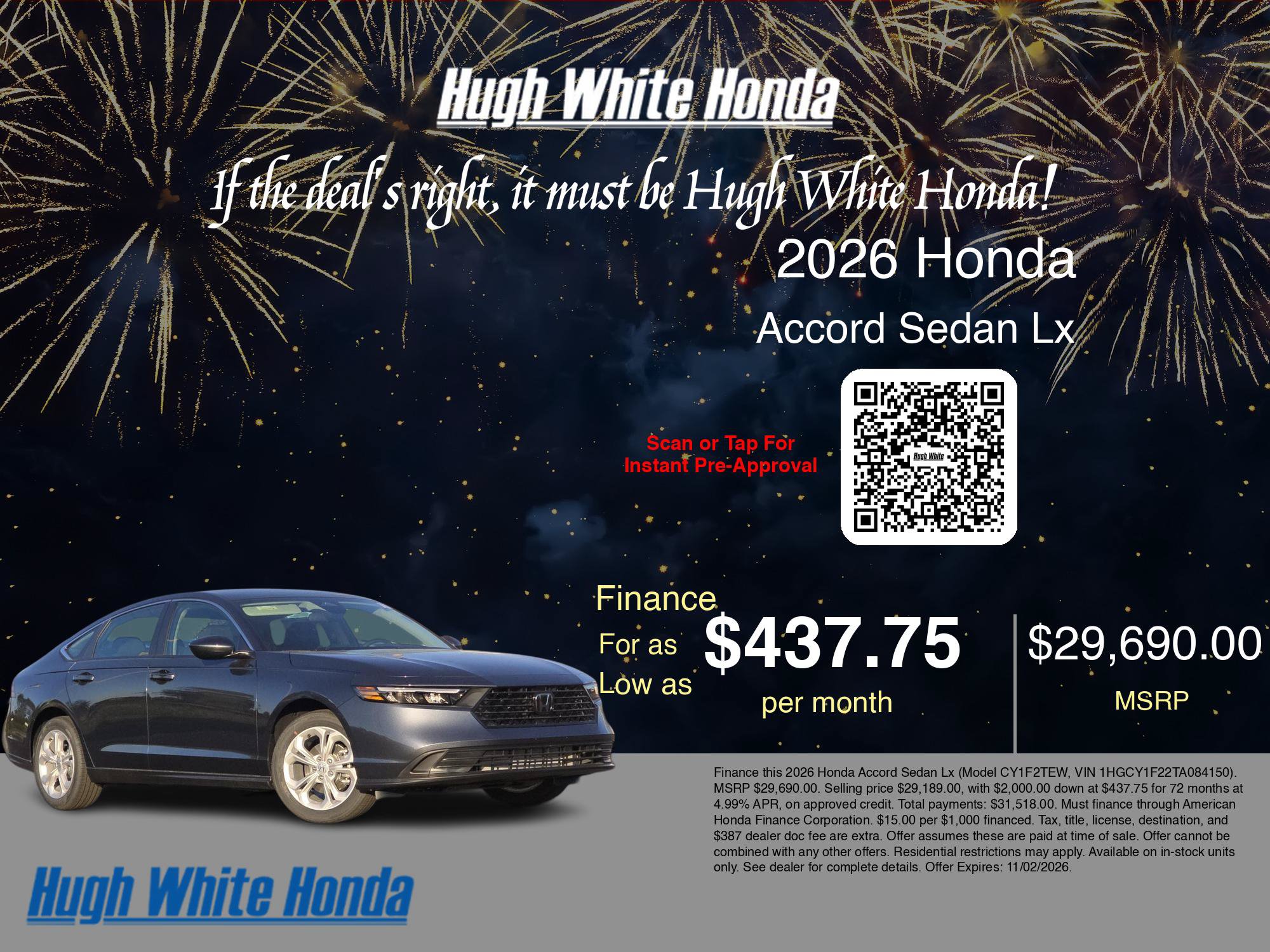 New 2026 Honda Accord LX image 9