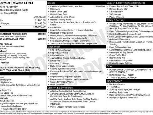 Used 2025 Chevrolet Traverse LT w/ Driver Confidence Package image 13