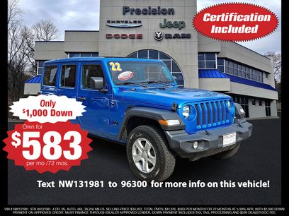 Certified 2022 Jeep Wrangler Unlimited Sport w/ Sun And Sound Package