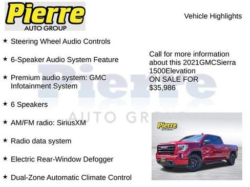 Used 2021 GMC Sierra 1500 Elevation w/ X31 Off-Road Package AWD/4WD image 15