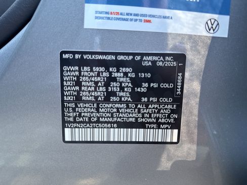 New 2026 Volkswagen Atlas SEL Premium R-Line AWD/4WD image 28