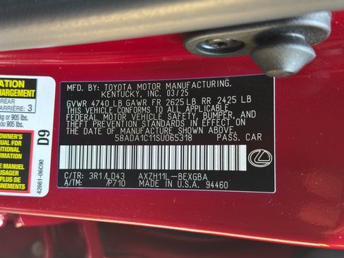 Used 2025 Lexus ES 300h F Sport FWD image 50