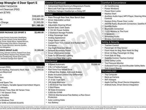 New 2026 Jeep Wrangler Unlimited Sport AWD/4WD image 28