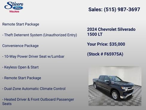 Used 2024 Chevrolet Silverado 1500 LT w/ Z71 Off-Road Package AWD/4WD image 34