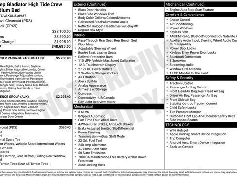 New 2025 Jeep Gladiator Sport image 36