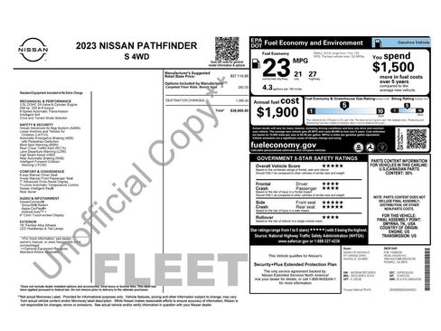 Used 2023 Nissan Pathfinder S image 33