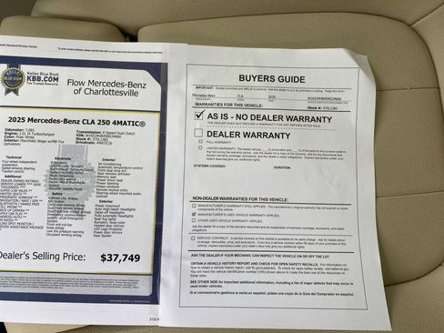 Certified 2025 Mercedes-Benz CLA 250 4MATIC image 33