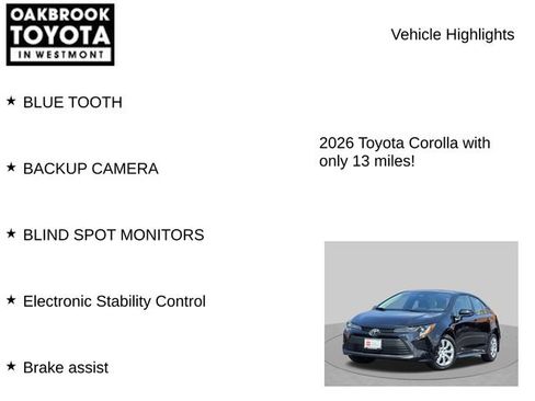 Certified 2026 Toyota Corolla LE FWD image 6