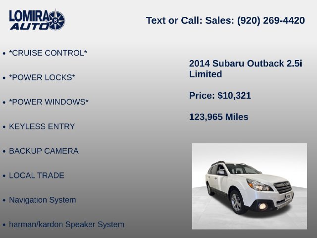 Used 2014 Subaru Outback 2.5i Limited AWD/4WD image 19