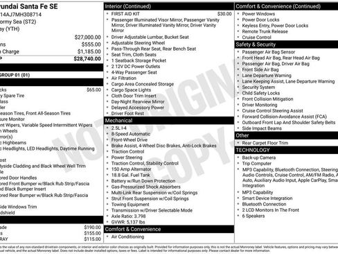 Certified 2021 Hyundai Santa Fe SE FWD image 7