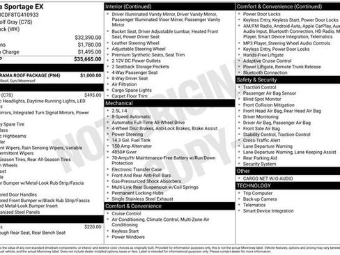 New 2026 Kia Sportage EX w/ EX Panorama Roof Package image 29