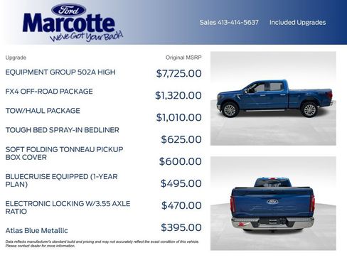 Used 2025 Ford F150 Lariat w/ Equipment Group 502A High AWD/4WD image 4
