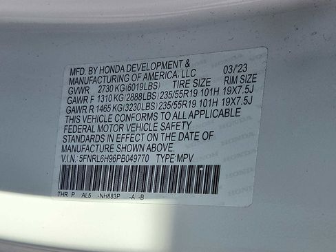 Certified 2023 Honda Odyssey Elite image 27