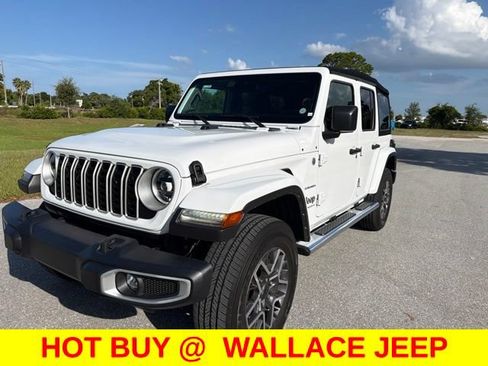 Used 2024 Jeep Wrangler Unlimited Sahara w/ Safety Group AWD/4WD image 1