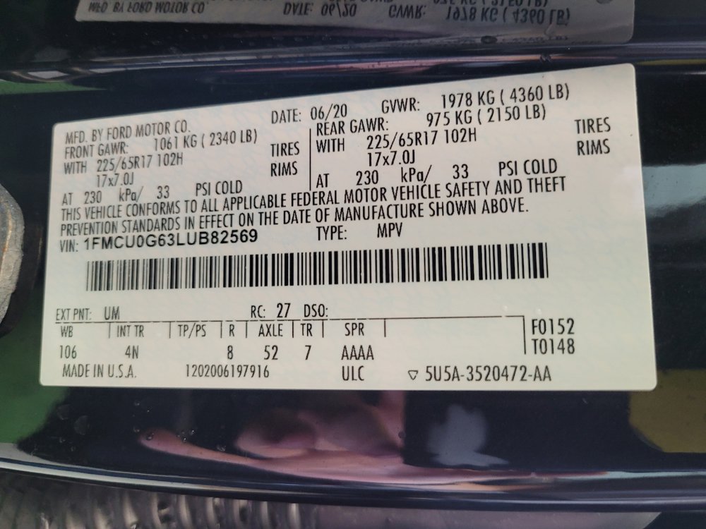Used 2020 Ford Escape SE FWD image 33