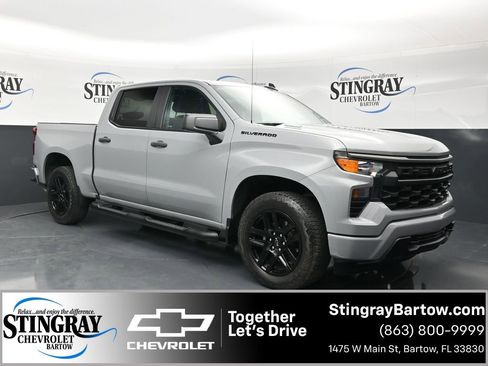 Certified 2024 Chevrolet Silverado 1500 Custom w/ Turbomax Blackout Package RWD image 1