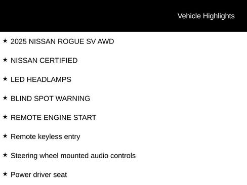 Certified 2025 Nissan Rogue SV AWD/4WD image 6