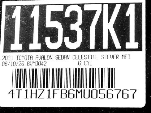 Used 2021 Toyota Avalon Touring w/ Advanced Safety Package FWD image 33