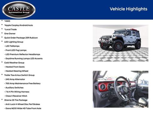 Used 2023 Jeep Wrangler Unlimited Rubicon w/ Xtreme 35 Tire Package AWD/4WD image 4