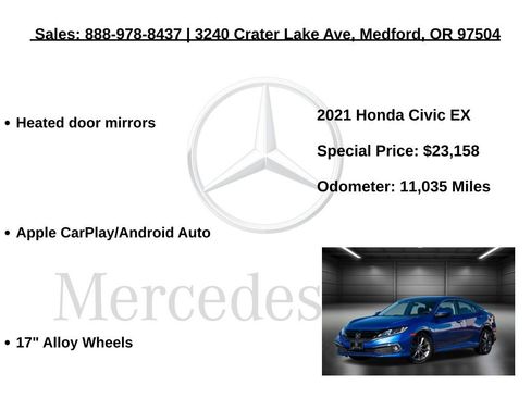 Used 2021 Honda Civic EX image 10