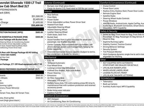 Used 2021 Chevrolet Silverado 1500 LT Trail Boss w/ Bed Protection Package image 18