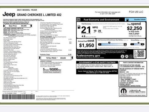 Used 2021 Jeep Grand Cherokee L Limited image 35