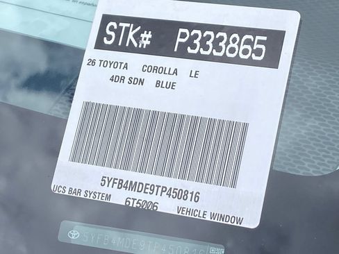 Certified 2026 Toyota Corolla LE FWD image 38