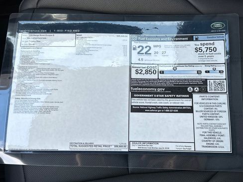 New 2026 Land Rover Range Rover Evoque S image 29