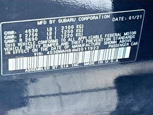 Used 2021 Subaru Legacy Limited AWD/4WD image 34