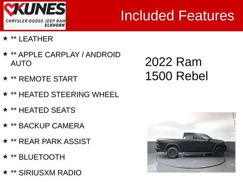 Used 2022 RAM 1500 Rebel w/ Rebel Level 2 Equipment Group AWD/4WD image 2