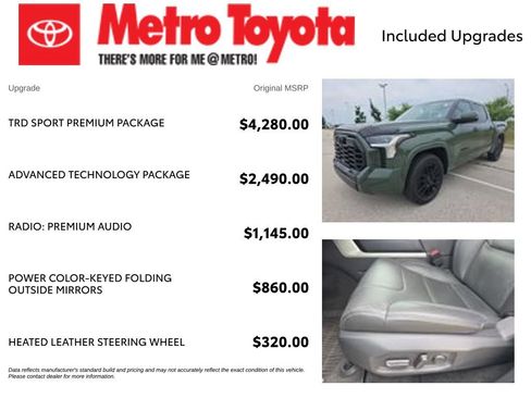 Used 2023 Toyota Tundra SR5 w/ TRD Sport Premium Package AWD/4WD image 4