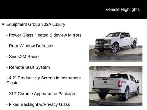 Used 2019 Ford F150 XLT w/ Equipment Group 302A Luxury image 7
