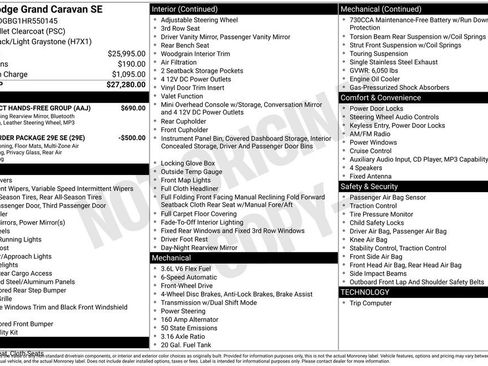 Used 2017 Dodge Grand Caravan SE w/ UConnect Hands-Free Group FWD image 32