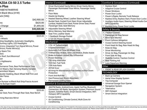 New 2026 MAZDA CX-50 2.5 Turbo w/ Premium Plus Pkg AWD/4WD image 22