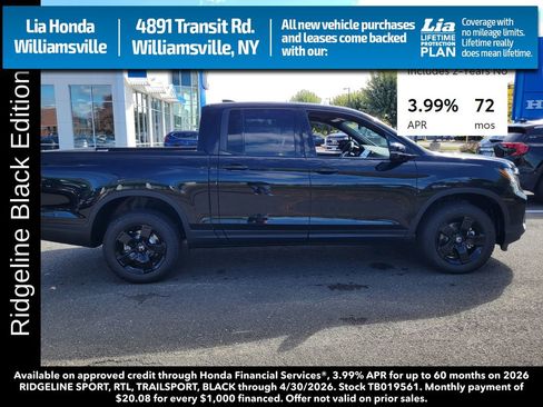 New 2026 Honda Ridgeline Black Edition image 2
