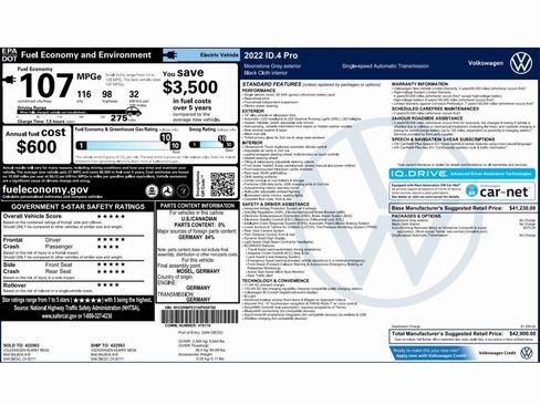 Used 2022 Volkswagen ID.4 Pro image 2