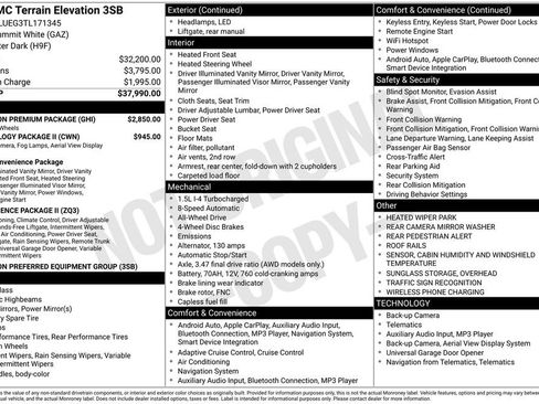 New 2026 GMC Terrain Elevation w/ Elevation Premium Package AWD/4WD image 11
