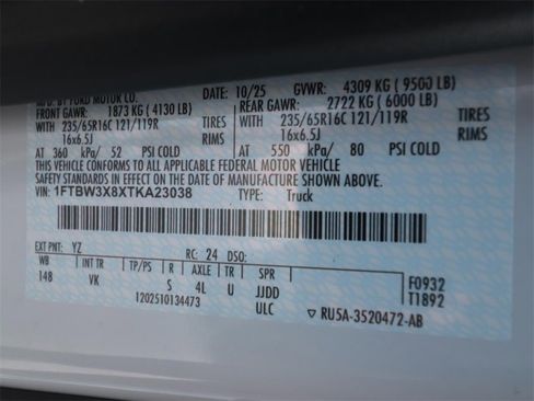 Certified 2026 Ford Transit 350 148 High Roof Extended w/ Load Area Protection Package image 22