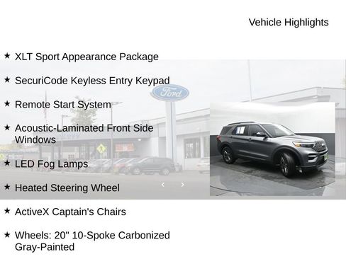 Used 2022 Ford Explorer XLT w/ Equipment Group 202A image 20