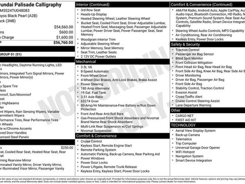 New 2026 Hyundai Palisade Calligraphy image 4