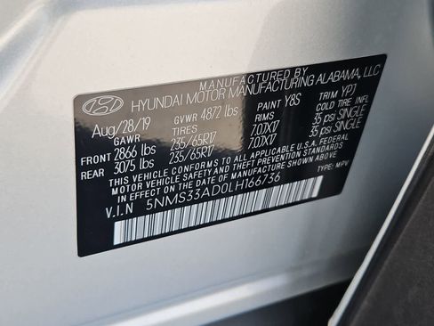 Used 2020 Hyundai Santa Fe SEL w/ Cargo Package image 33